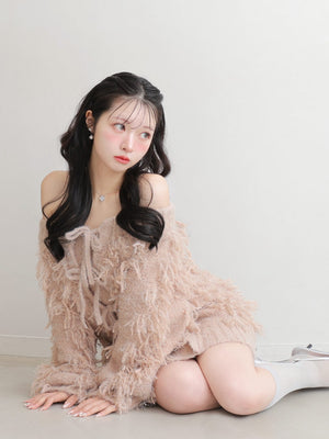 Fringe knit minionepiece(eme10534)