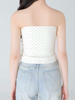 Back ribbon bear ensemble tops(eme10381)