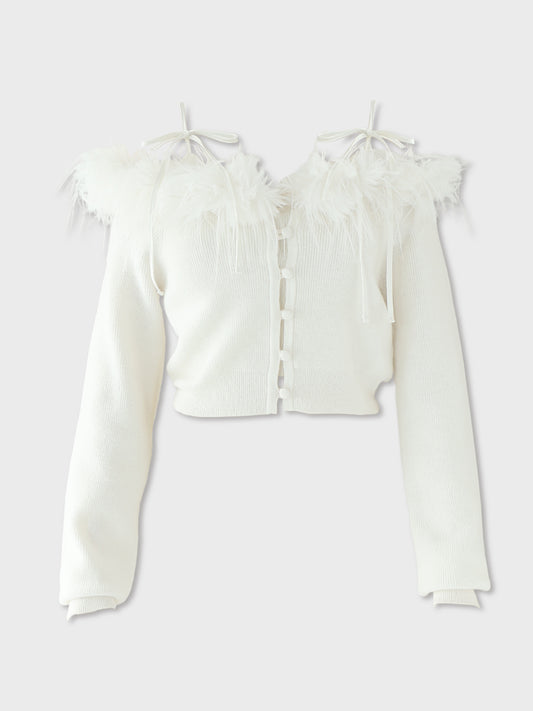 [SALE] Feather Ensemble Knit Tops (eme10366)
