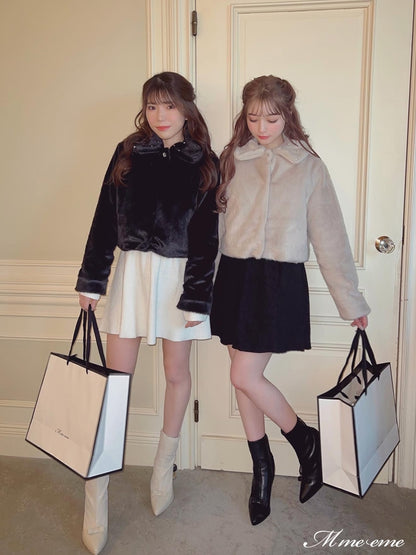 【SALE】Dot tulle short boots (eme10281)