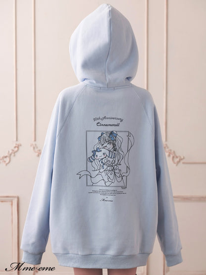 【sale】 Cinnamoroll?m me eme original illustration hoodie (eme10287)