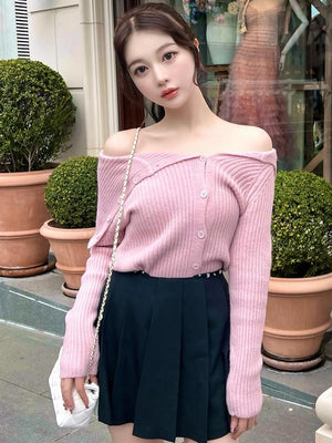 【SALE】Waist bijou pleated skirt (eme10432)