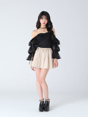 Candy sleeve lace tops(eme10708)