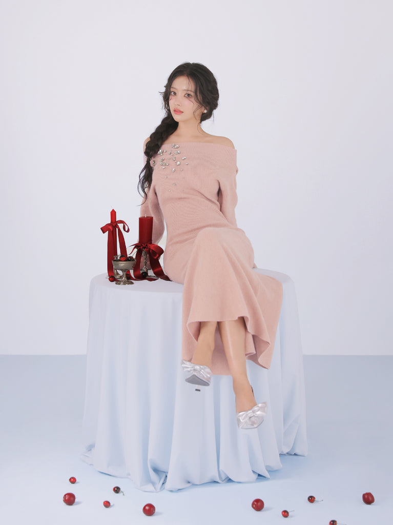 model：163cm　(size：F　color：Pink)