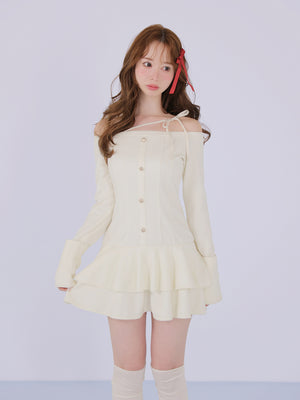 model：162cm　(size：F　color：Ivory）