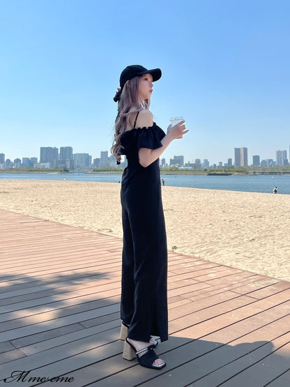 【SALE】Ruffle ribbon combineson (eme10407)