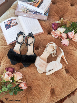 【SALE】Bijou fur sandals (eme10413)