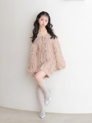 Fringe knit minionepiece(eme10534)