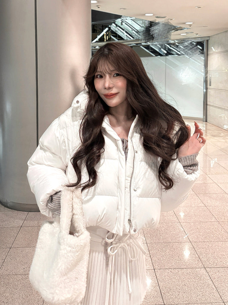 【SALE】Bijou cropped down jacket(eme10815)