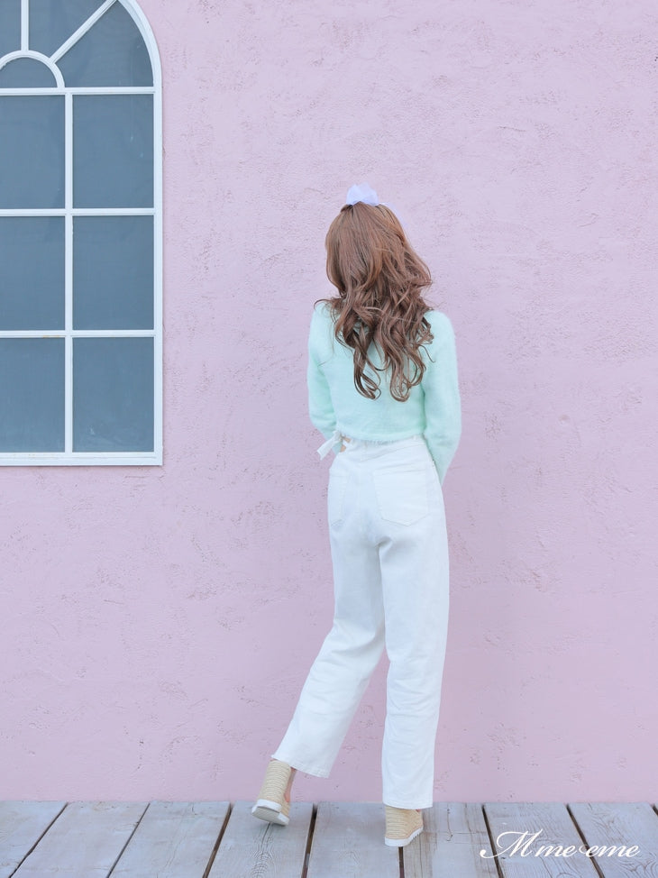 【SALE】Sequin shaggy knit cardigan(eme10213)