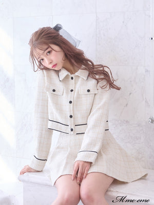 【SALE】Spring tweed jacket (eme10300)