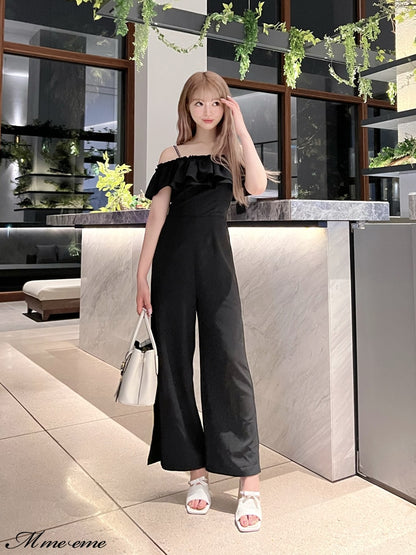 【SALE】Ruffle ribbon combineson (eme10407)