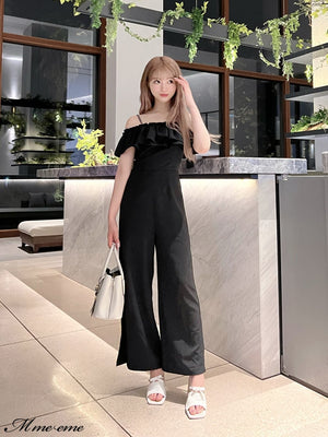 【SALE】Ruffle ribbon combineson (eme10407)