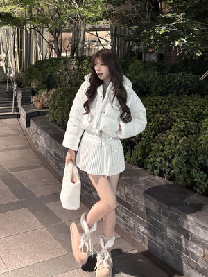 【SALE】Bijou cropped down jacket(eme10815)