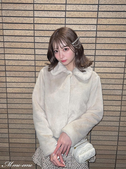 【SALE】Bijou fur coat (eme10286)