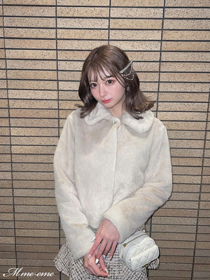 【SALE】Bijou fur coat (eme10286)