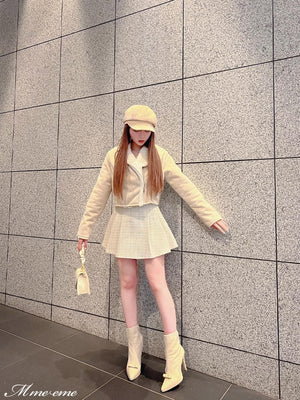 【SALE】Dot tulle short boots (eme10281)