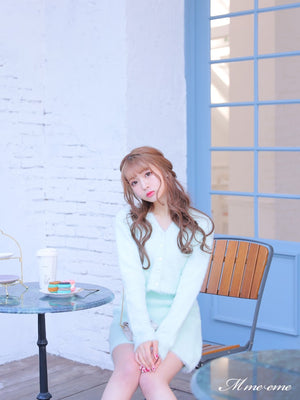 【SALE】Sequin shaggy knit skirt(eme10216)