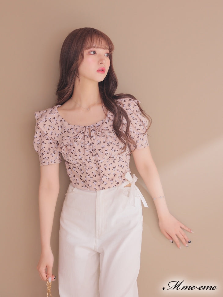 【SALE】Feminine flower print tops (eme10242)