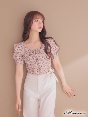 【SALE】Feminine flower print tops (eme10242)