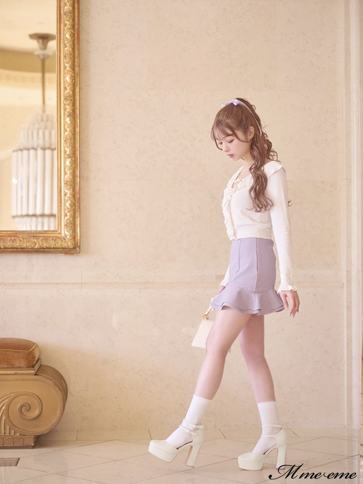 【SALE】Hem flare mini skirt (eme10307)