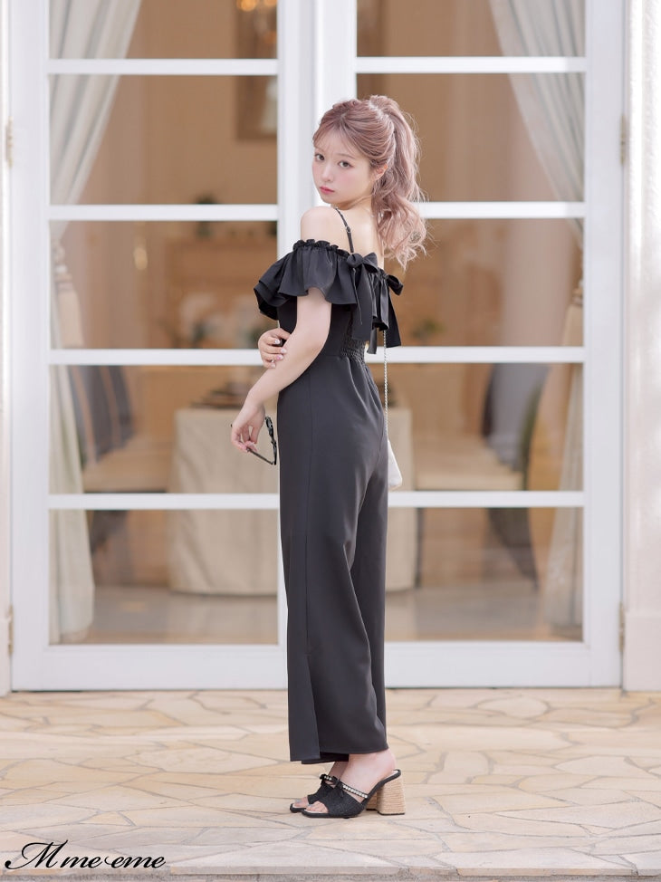 【SALE】Ruffle ribbon combineson (eme10407)