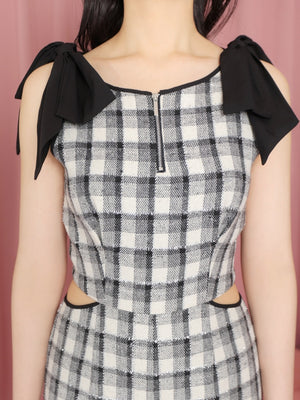 Lame tweed combinaison(eme10521)