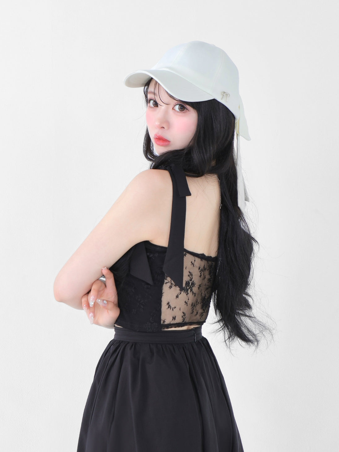 【タグ付き】M me eme Cotton lace cut-out tops エムミーエメ Cotton lace cut-out tops