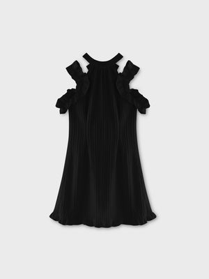 Back ribbon shirring mini onepiece(eme10705)