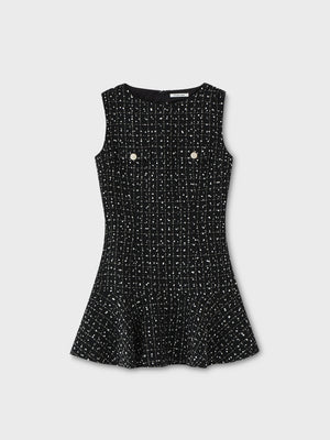 Check tweed mermaid mini onepiece(eme10545)