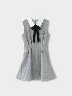 Bijou collar ribbon mini onepiece(eme10518)