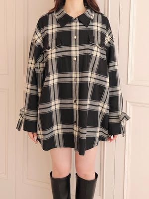Urban check shirt outer(eme10801)
