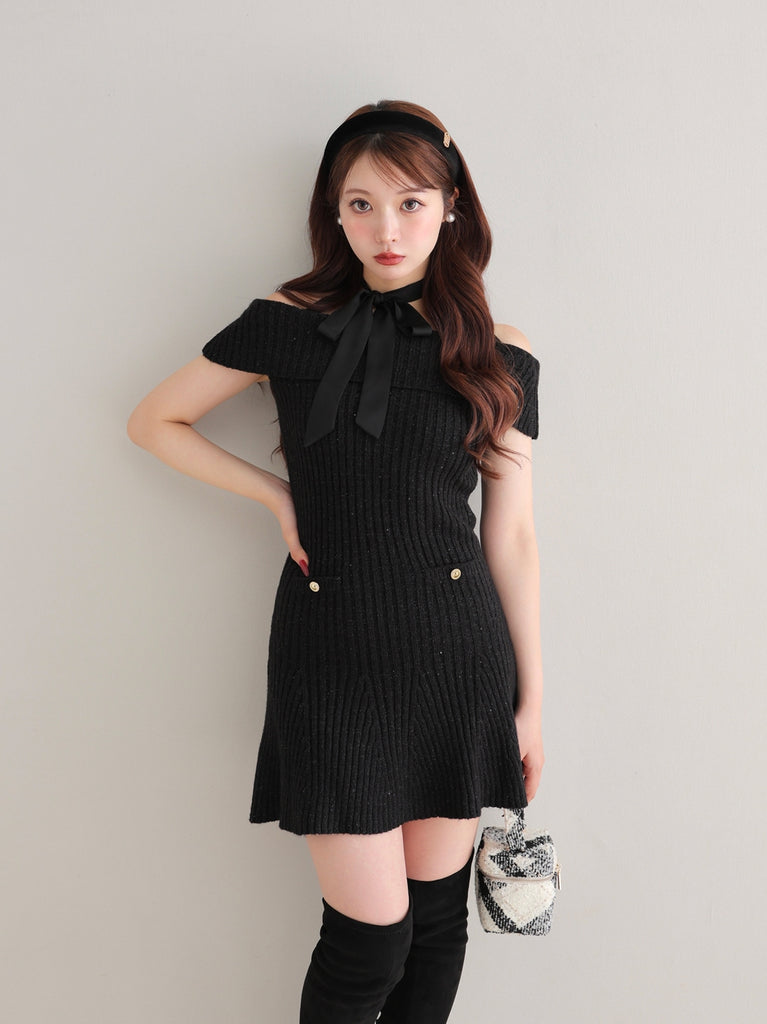 Emblem tweed headband(eme10754)