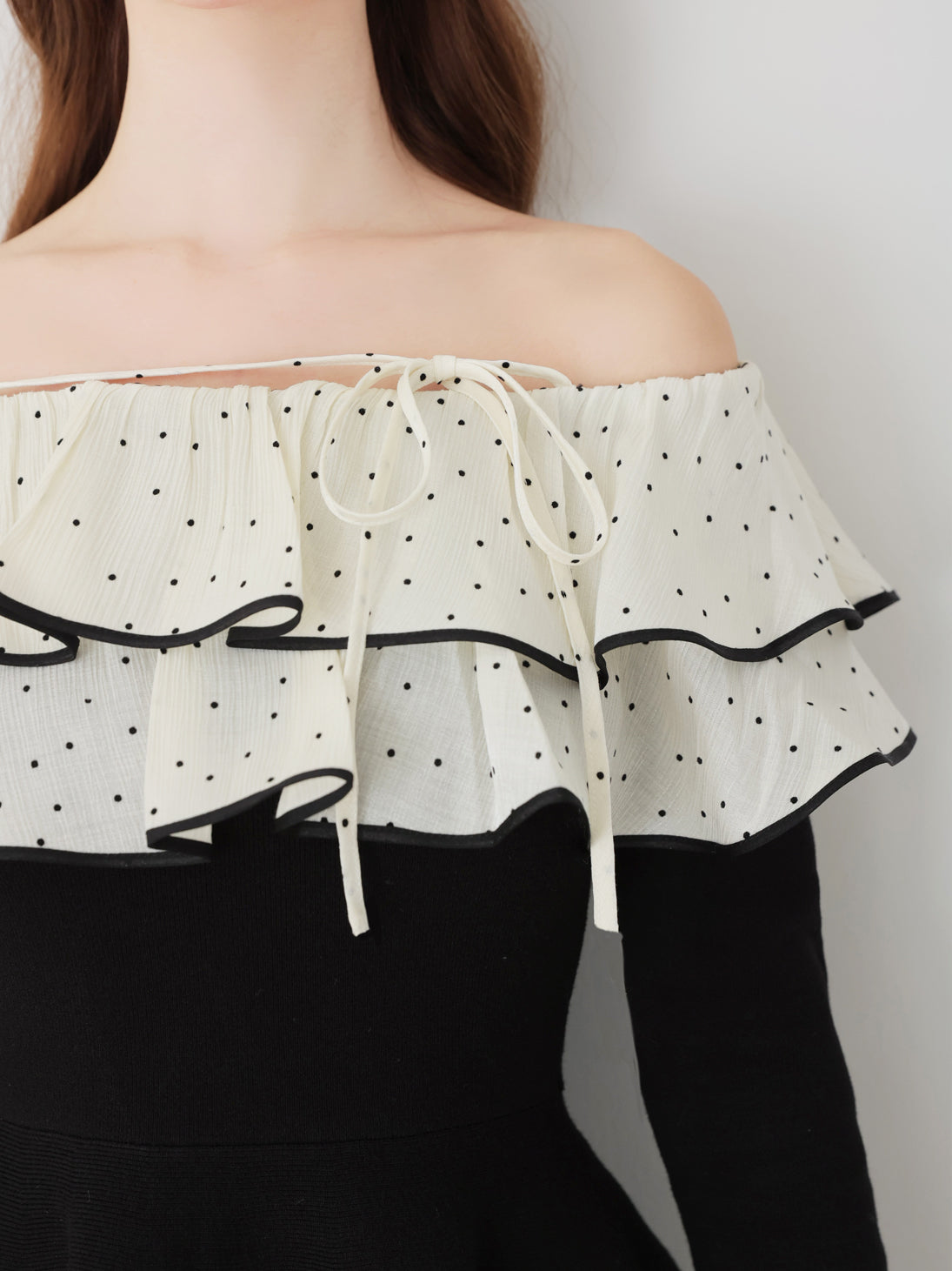 Petite Dot Frill onepiece(eme10839) – M me eme