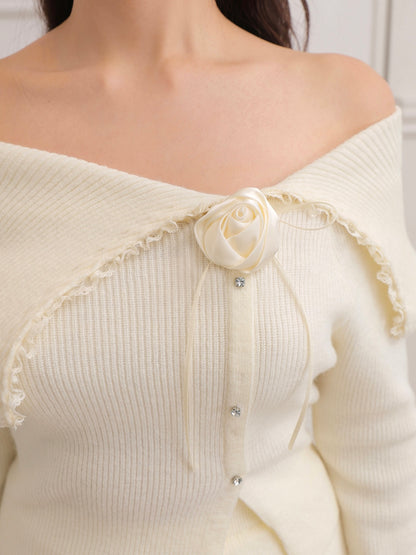 Lumiere rose knit setup(eme10813)