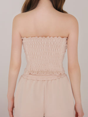 Smooth double knit bare ensemble(eme11078)