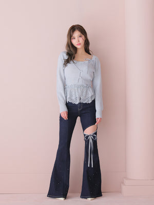 model：164cm　(size：M　color：Navy)