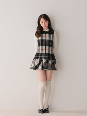 model：162cm　(size：F　color：Black mix)