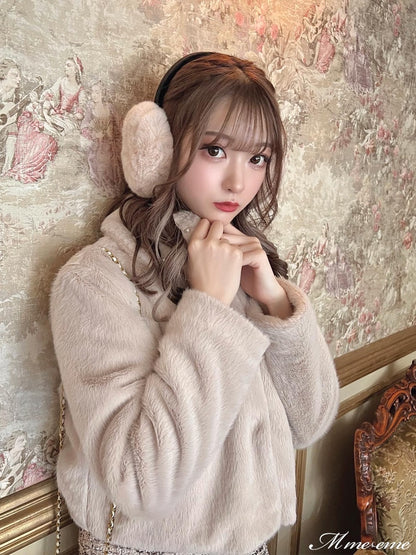 【SALE】Bijou fur coat (eme10286)