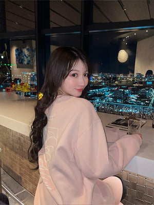 【sale】Back printed sweatshirt dress (eme10336)