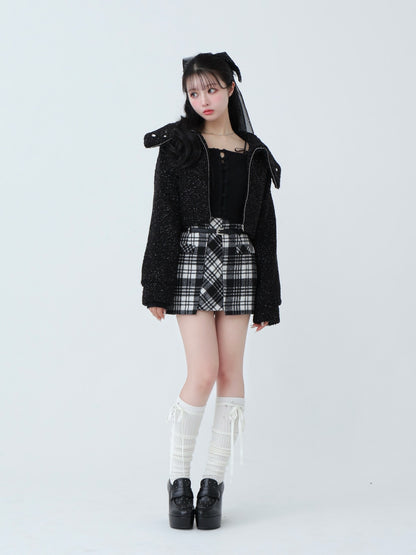 Feather ensemble knit tops(eme10366)