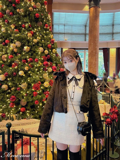 【SALE】Bijou fur coat (eme10286)