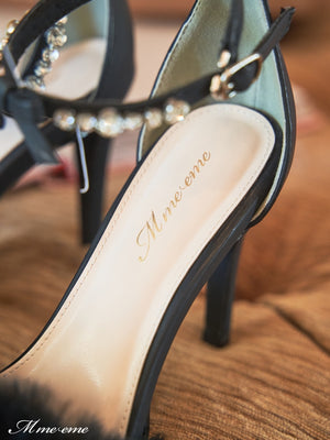 【SALE】Bijou fur sandals (eme10413)