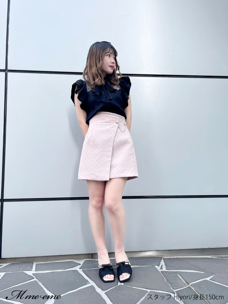 【SALE】Ribbon tweed mule (eme10312)