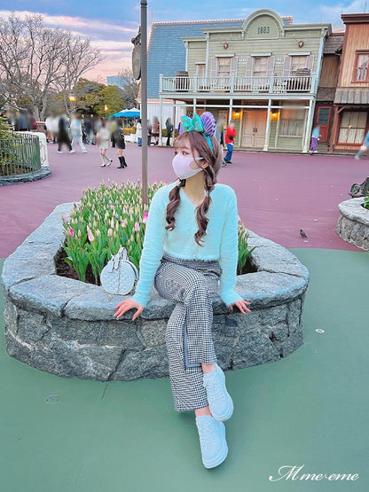 【SALE】Sequin shaggy knit cardigan(eme10213)