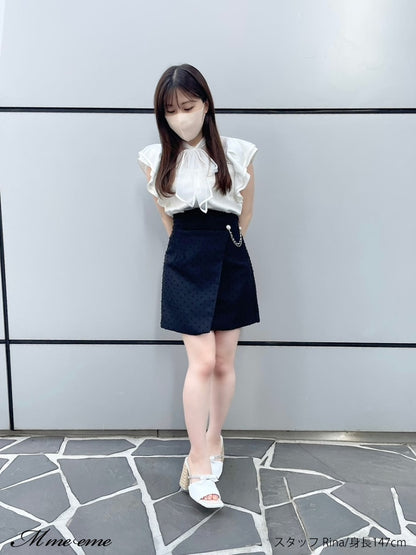 【SALE】Ribbon tweed mule (eme10312)