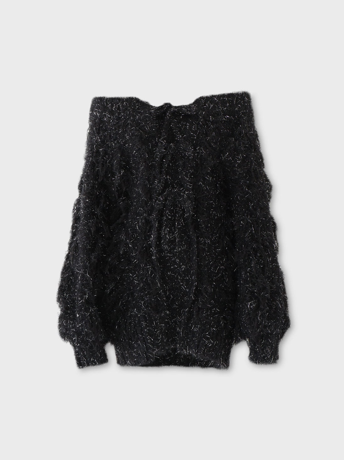 エムミーエメ　Fringe knit minionepiece black SALE】Fringe knit minionepiece(eme10534) – M me eme