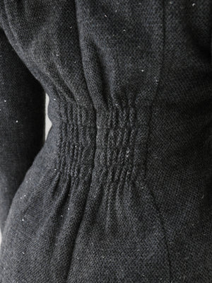 【Pre Order】Wool herringbone tulle onepiece(eme10782)