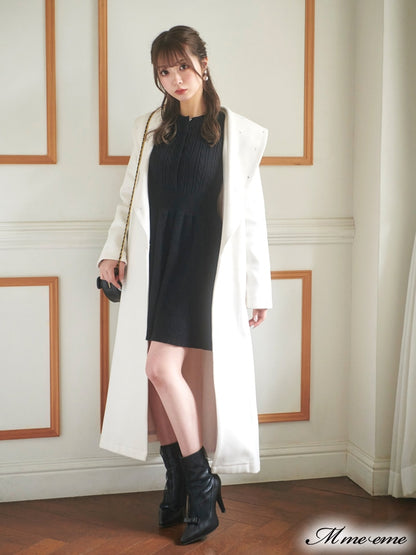 【SALE】Bijou pet flare knit dress (eme10254)