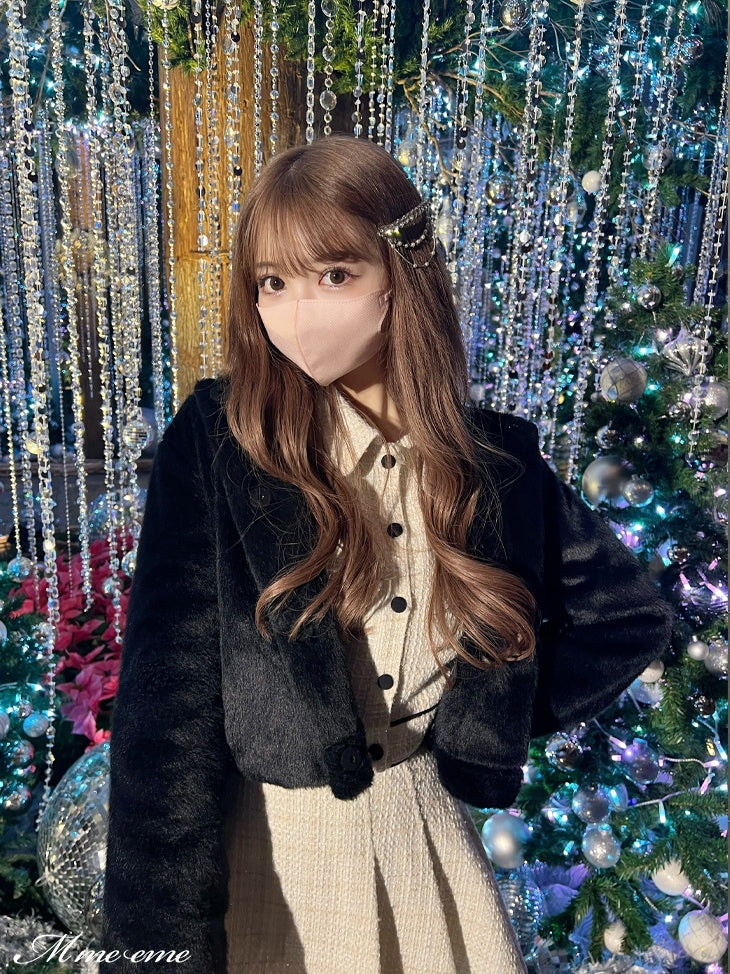【SALE】Bijou fur coat (eme10286)